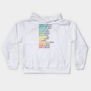 Inspirational Words About Life Kids Hoodie